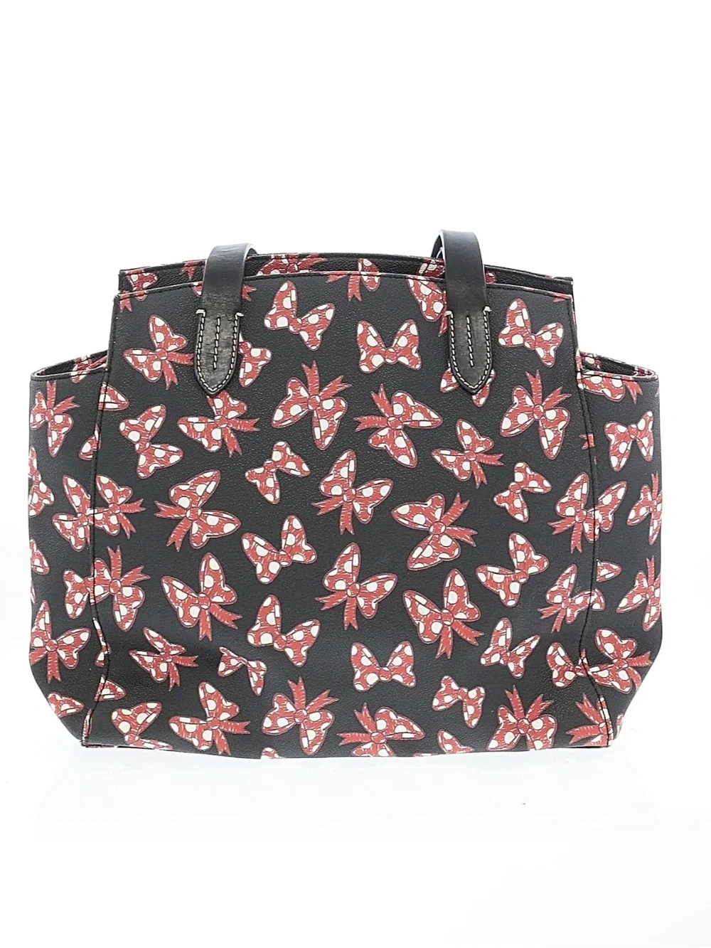 Disney Dooney & Bourke Minnie Mouse Red and White Polkadot Bow Shopper Purse